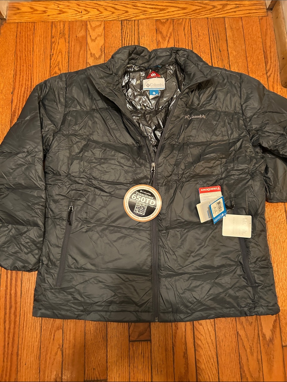 Columbia Men's Black Insulated 650 Fill Puffer Jacket